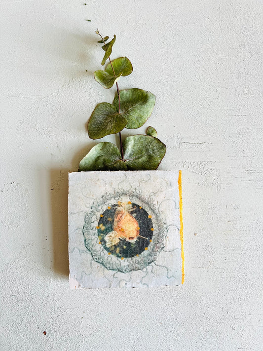 kleines Fliesenbild "Goldfisch"