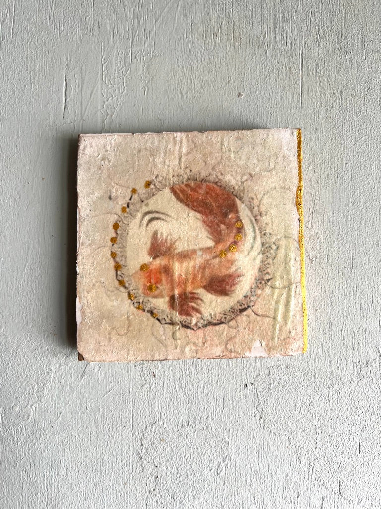 kleines Fliesenbild "Koi Karpfen"