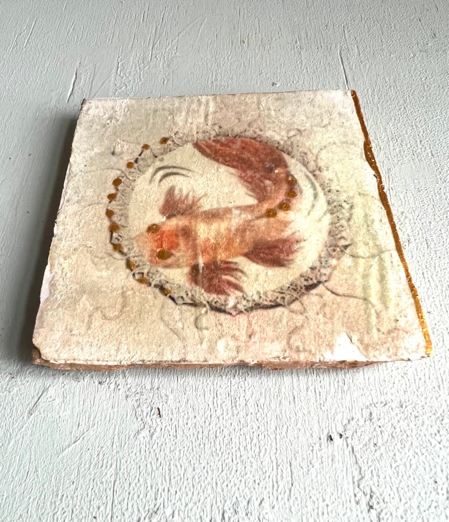 kleines Fliesenbild "Koi Karpfen"