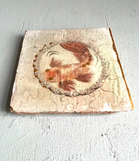 kleines Fliesenbild "Koi Karpfen"