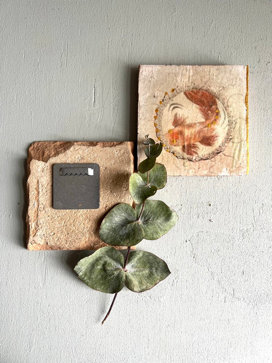 kleines Fliesenbild "Koi Karpfen"