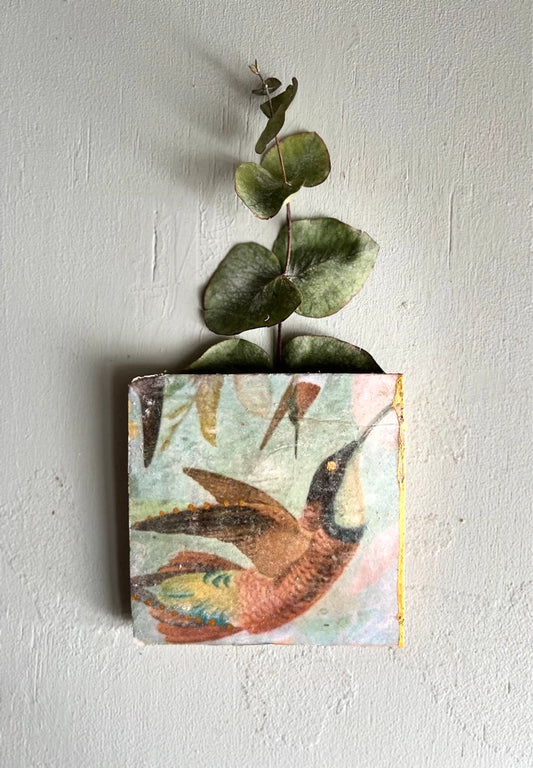 kleines Fliesenbild "Kolibri"