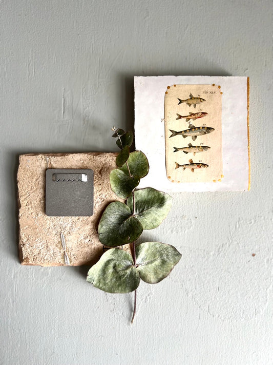 kleines Fliesenbild "Fischfamilie"