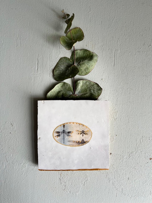 kleines Fliesenbild "Libellenschwarm"