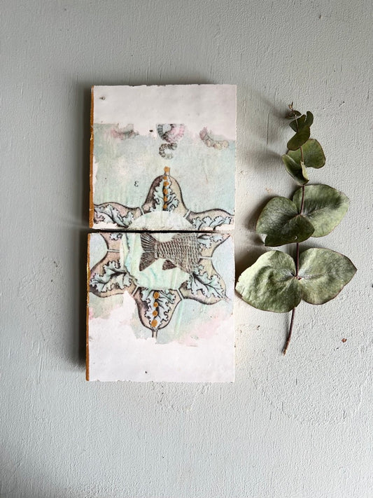 Fliesenbild-Set "Fischflosse"