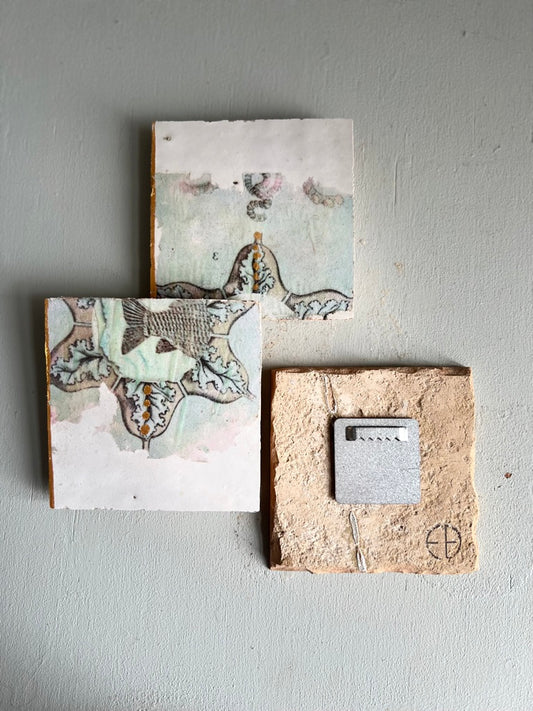 Fliesenbild-Set "Fischflosse"