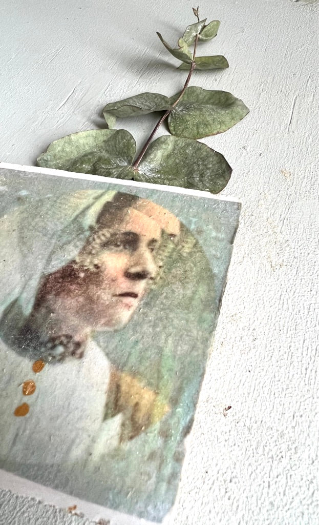 kleines Fliesenbild "Delfter Mädchen"