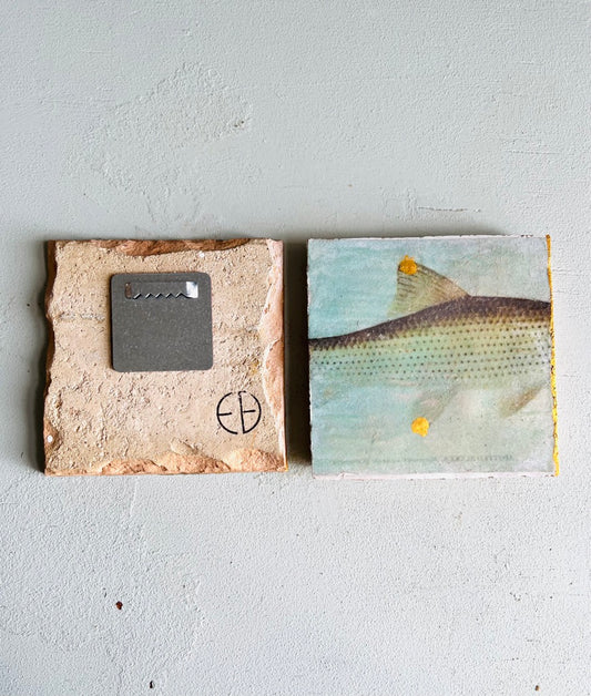 kleines Fliesenbild "Fischkörper"