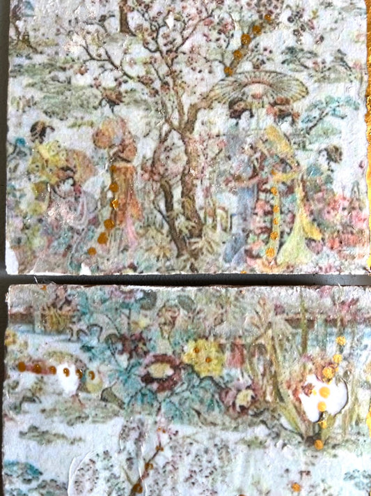 Fliesenbild-Set "Japanische Kirschblüte"