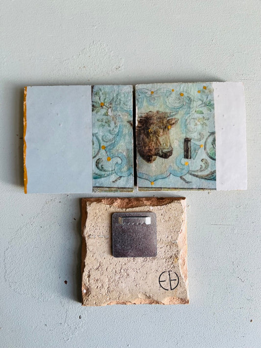 Fliesenbild-Set "Kuh Allgäu"