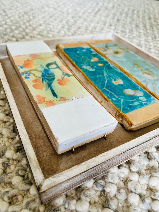 mittleres Fliesenbild "Kimono Tapete"