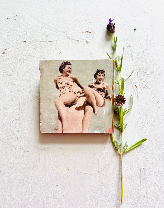 kleines Wandbild " beach girls "