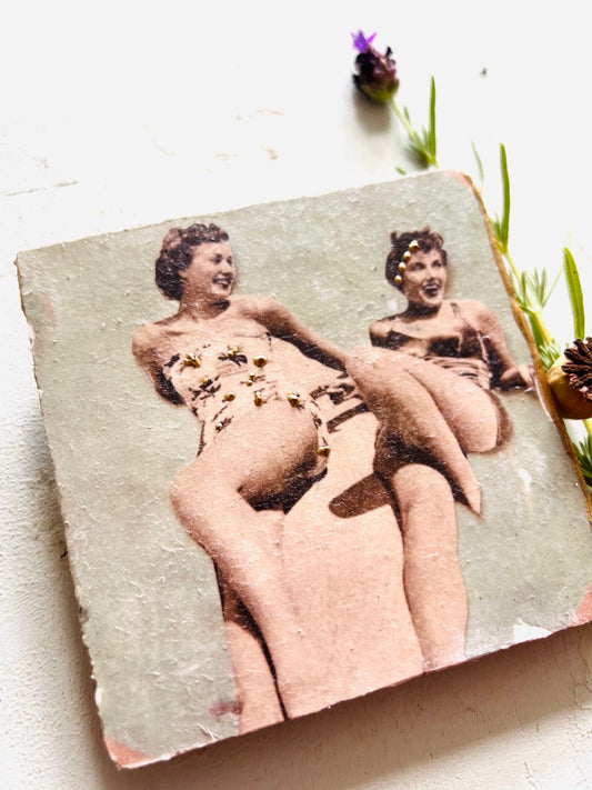 kleines Wandbild " beach girls "